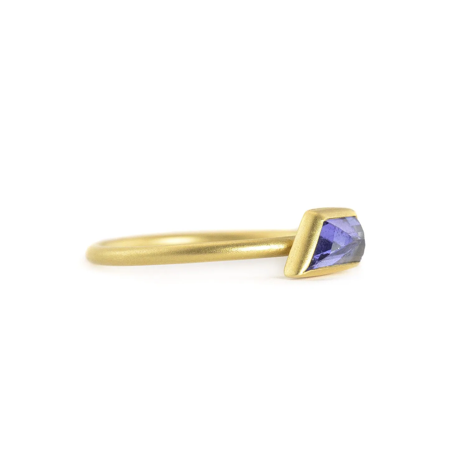 Geo Tanzanite Stacking Ring by Marion Cage