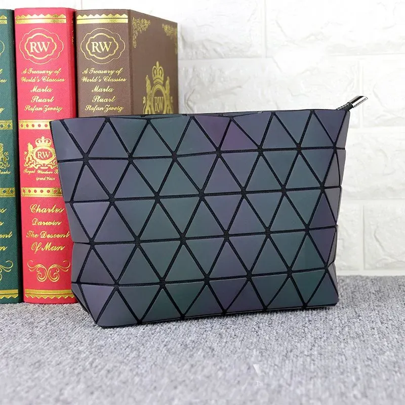 Geometric Luminous Reflective Purses and Handbags for Women