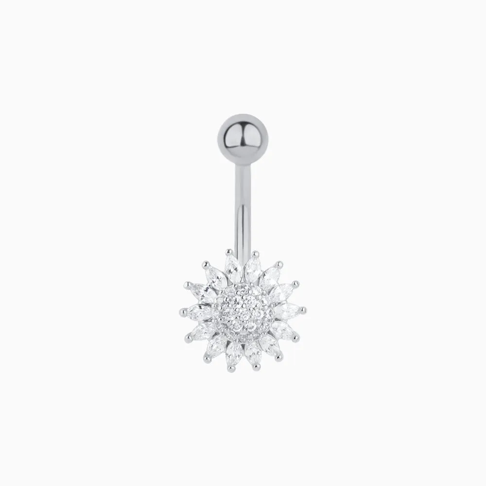 Gorgeous Flower Belly Ring