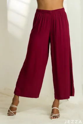 JEZZA Maroon Colour Women's Modest Pant 44174