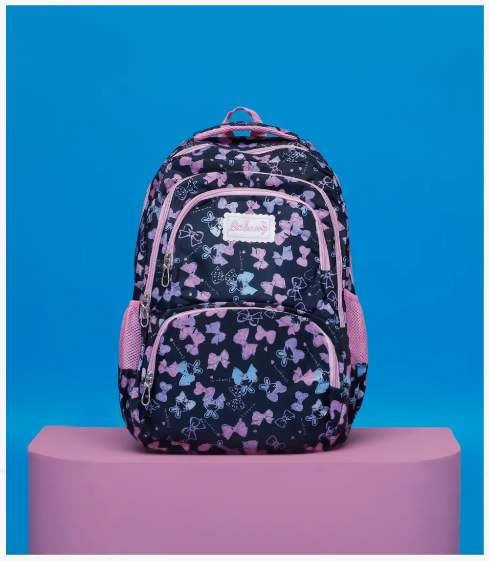 KA0012-BLACK-School Bag For Girls