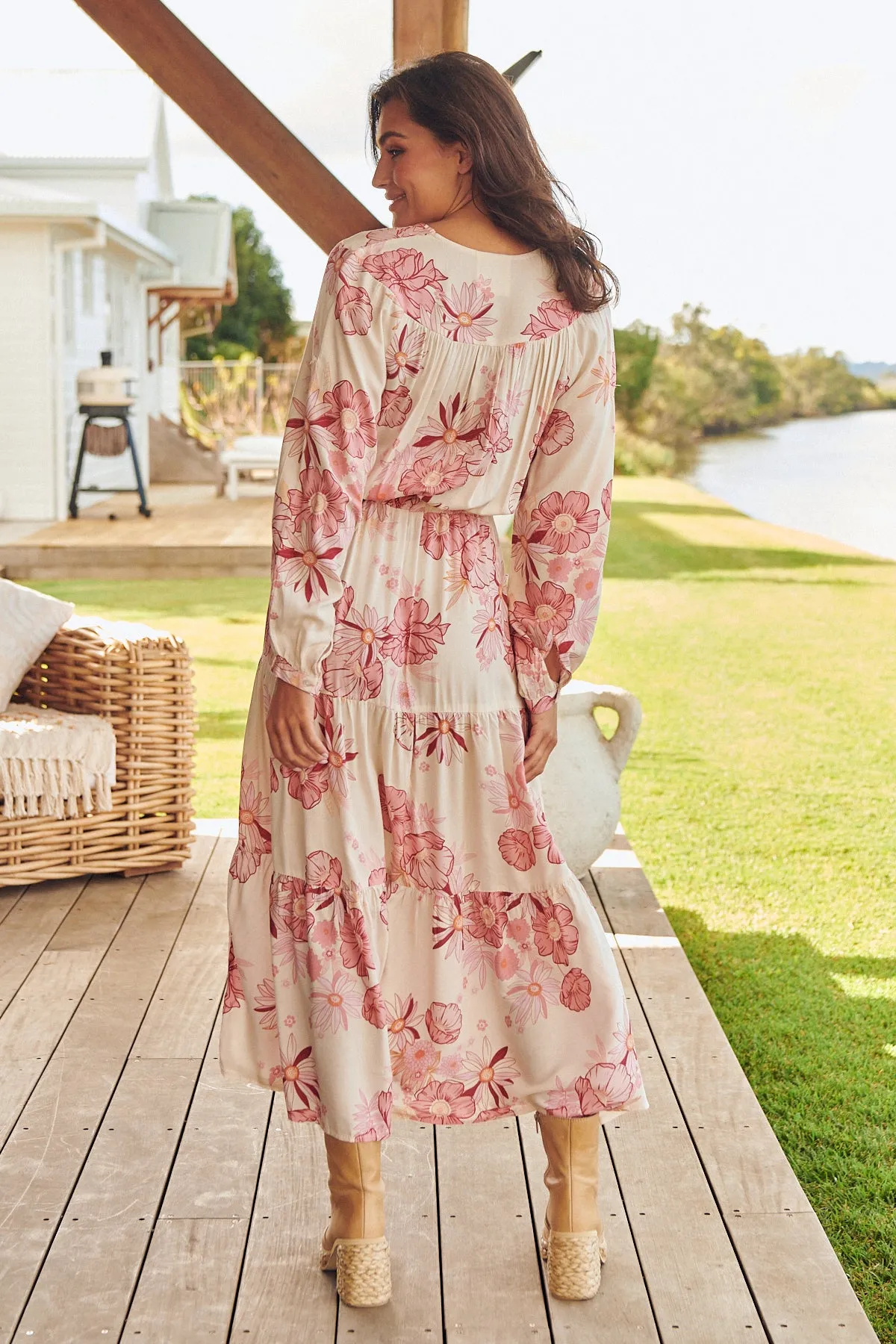 Karmel Maxi Dress - Pink