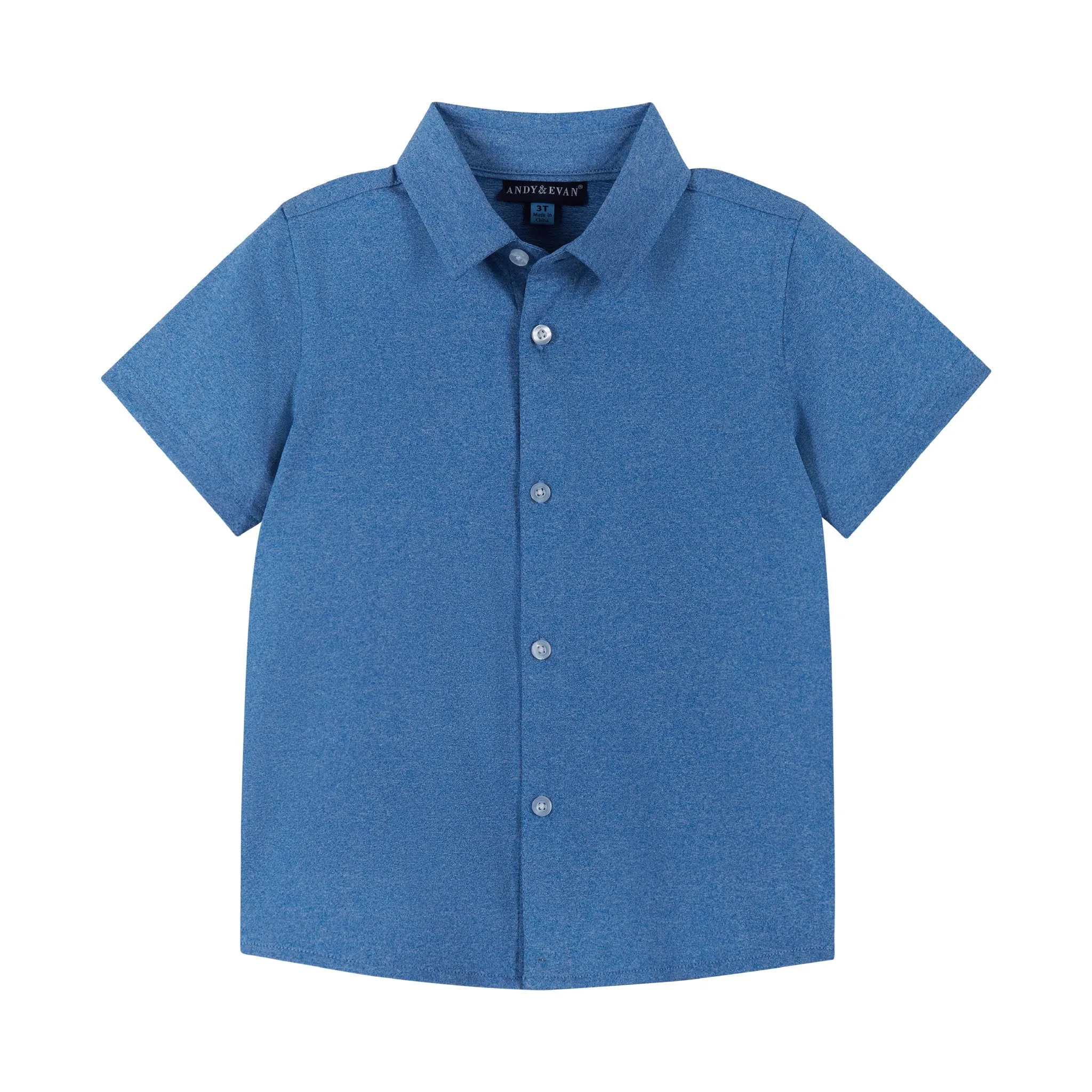 Knit Button-Up Shirt | Light Blue