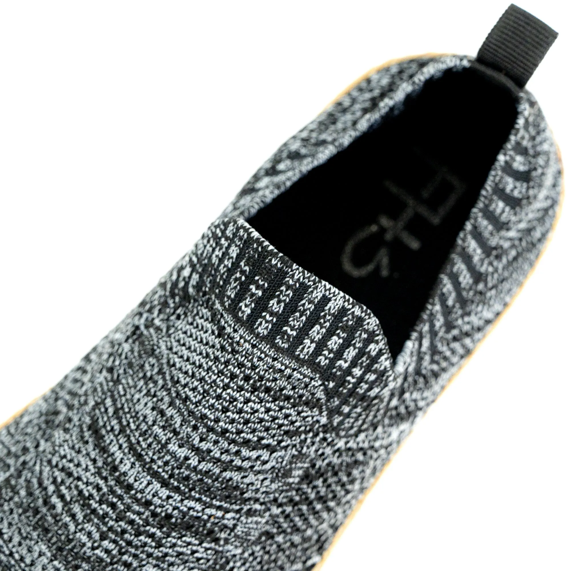 Laceless Knitted Sneakers-Black