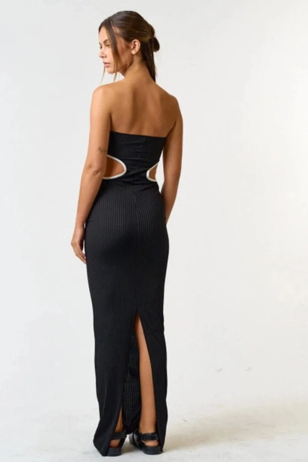 Let's Go Out Long Maxi Dress Black