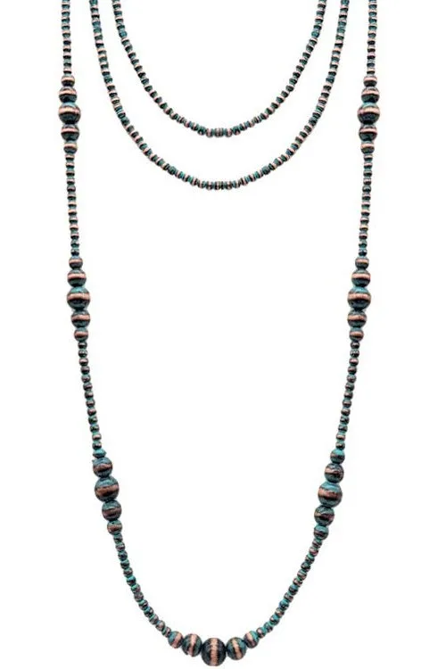 Long Layer Navajo Pearl Necklace