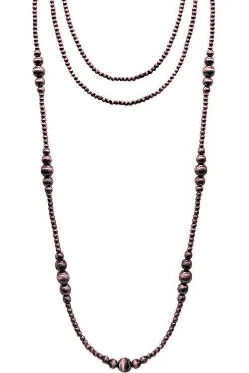 Long Layer Navajo Pearl Necklace