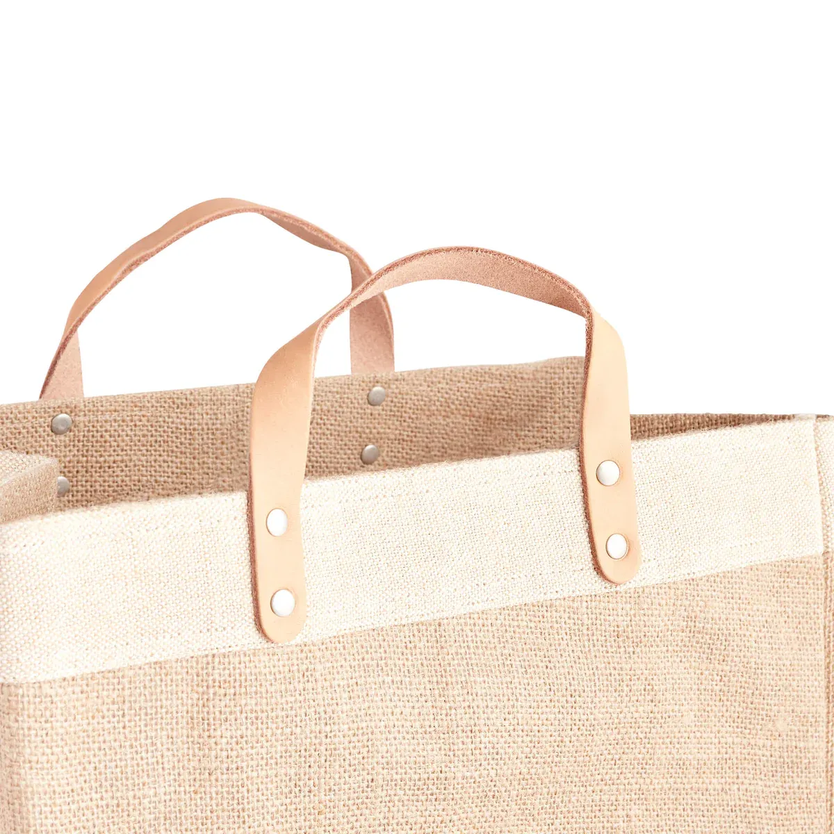 Market Bag in Natural Palm Tree by Amy Logsdon