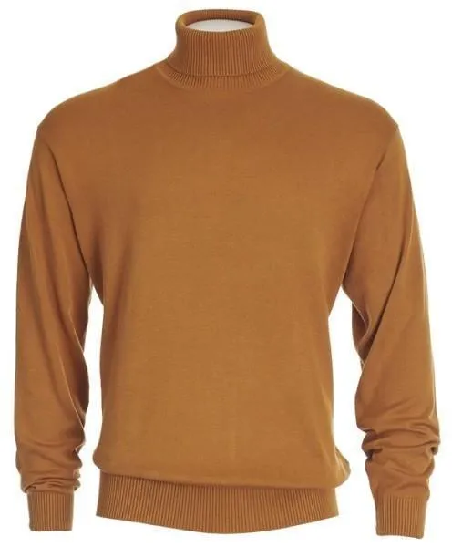 Men's Turtleneck Sweater color Rust