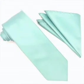 Mint Tie and Hanky Set