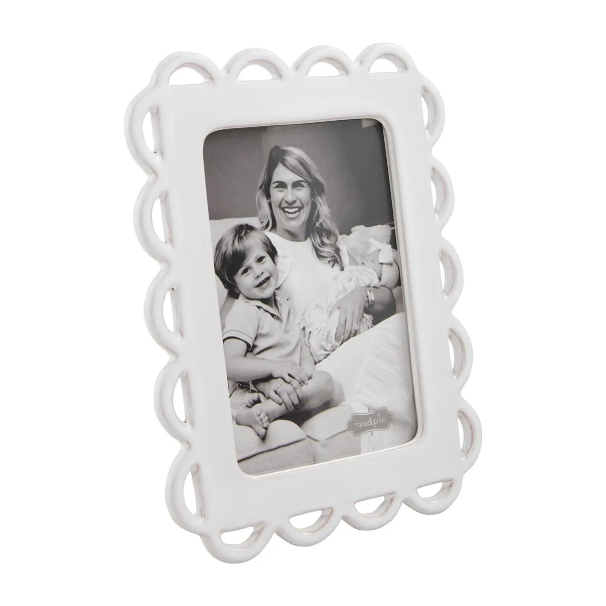 Mud Pie Ceramic Scallop Frame