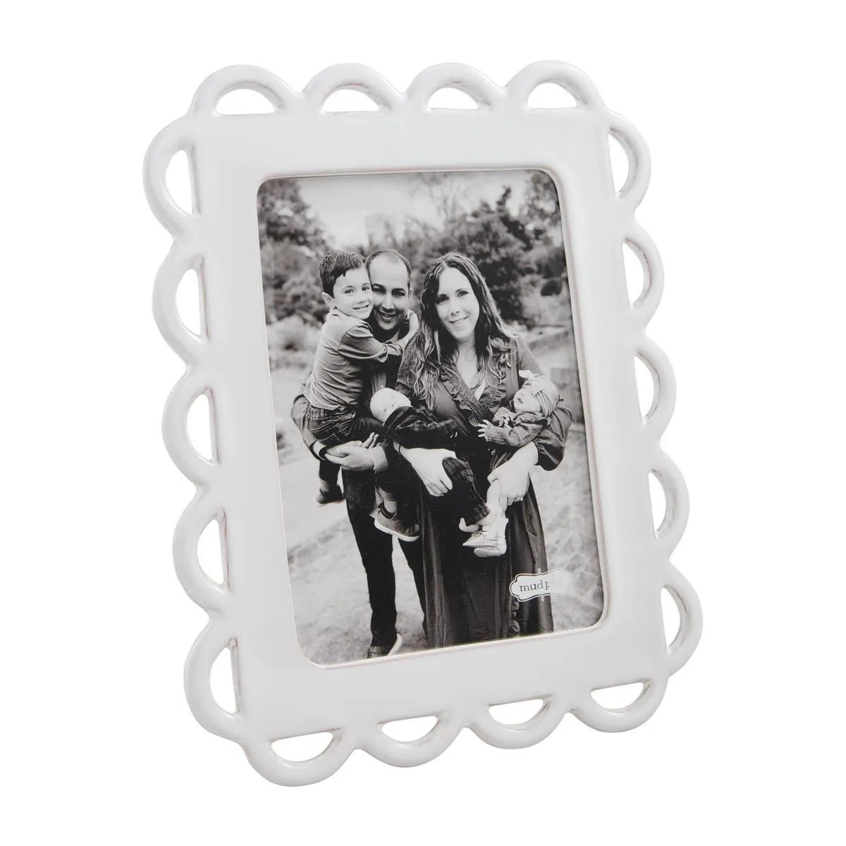 Mud Pie Ceramic Scallop Frame