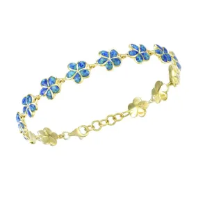 Opal Plumeria Bracelet