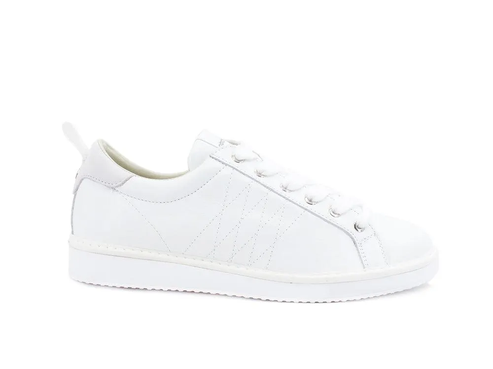 PAN CHIC Low Cut Sneaker Uomo Pelle Nubuk White P01M16001LK1