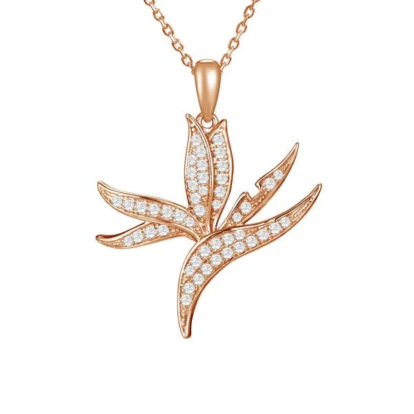 Pavé Hawaii Bird of Paradise Pendant