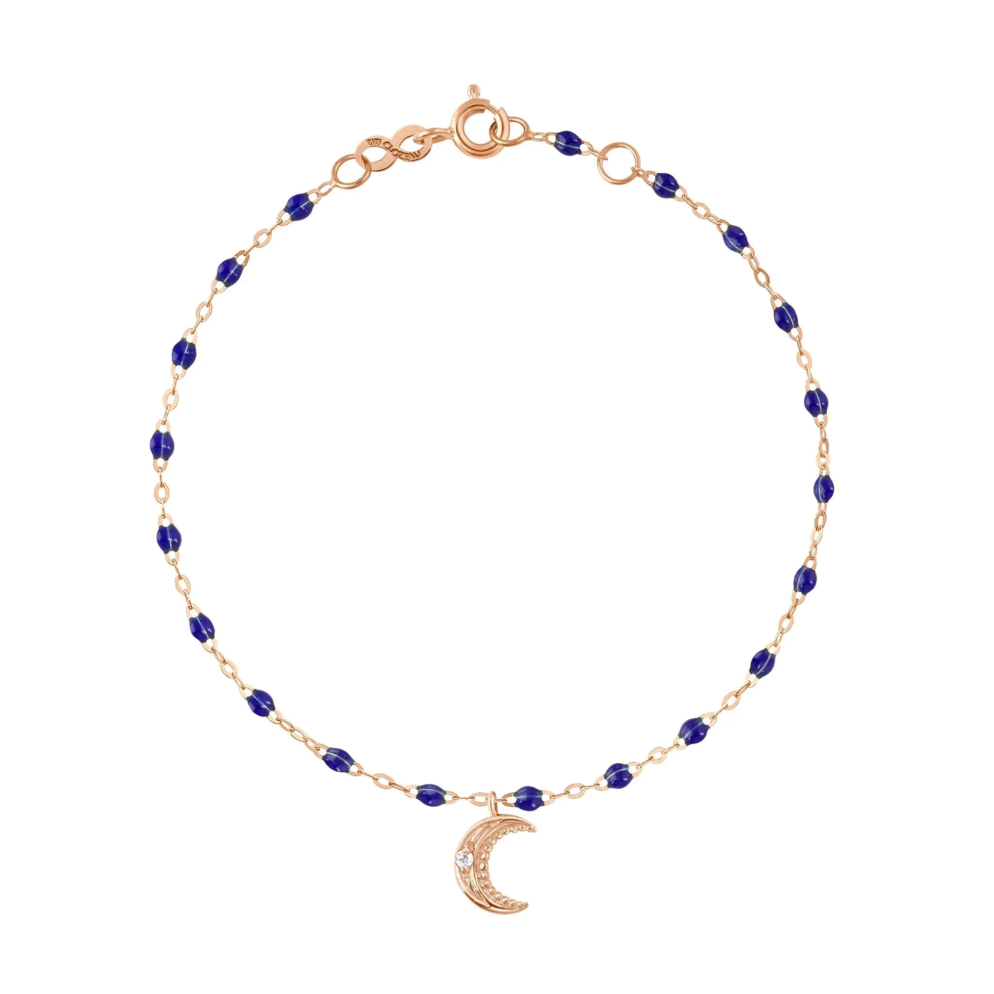 Petite Moon Classic Gigi Lapis diamond bracelet, Rose Gold, 6.7"