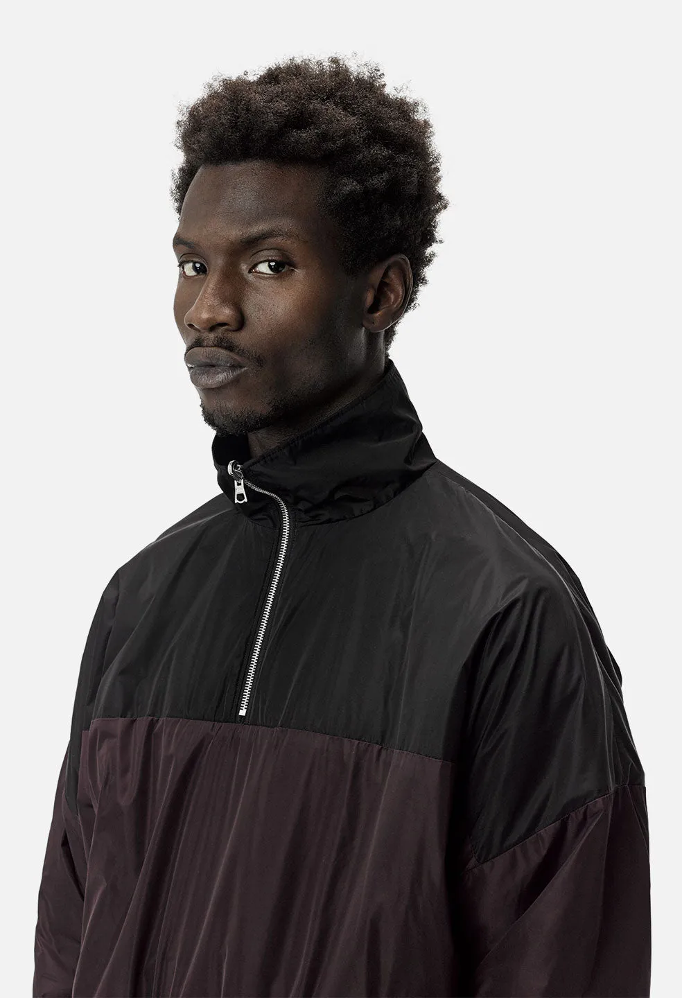 Polartec Reversible Halfzip / Cream x Black x Maroon