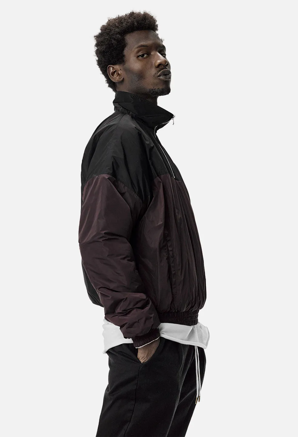 Polartec Reversible Halfzip / Cream x Black x Maroon