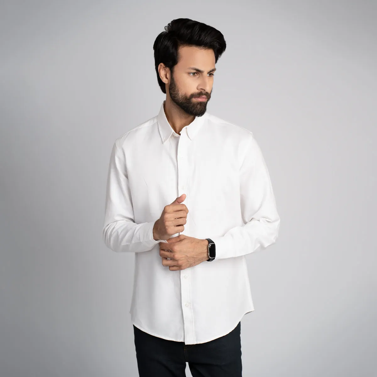 Poplin Plain Regular Shirt - HSSM3230001