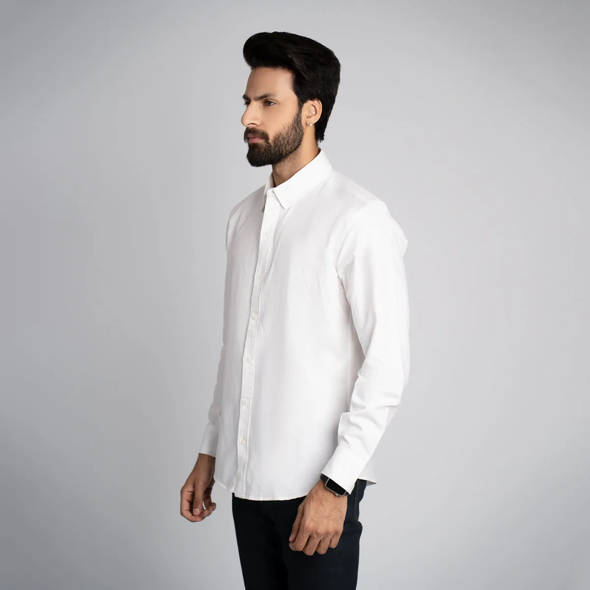 Poplin Plain Regular Shirt - HSSM3230001