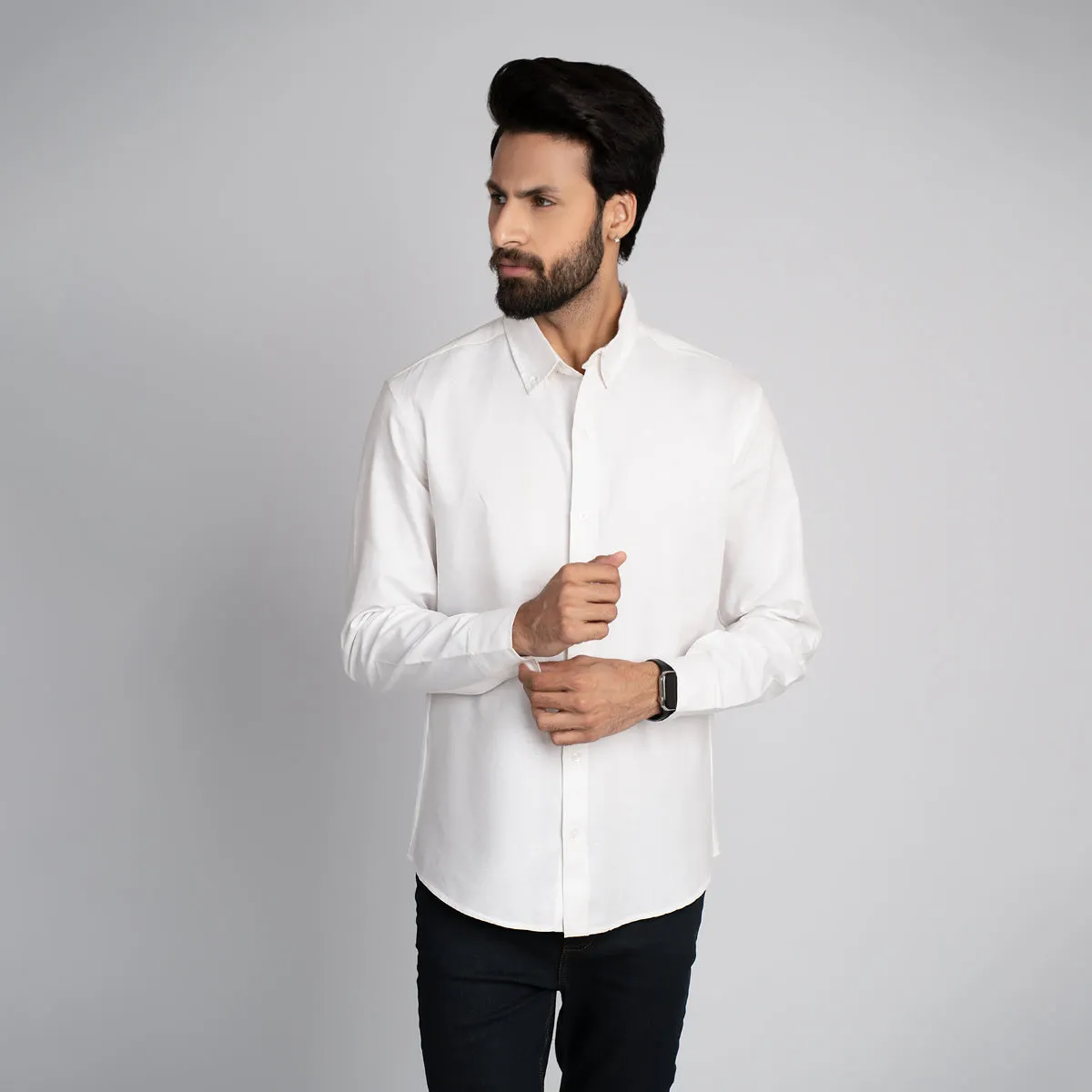 Poplin Plain Regular Shirt - HSSM3230001