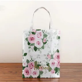 PVC Flower Series Waterproof Environmentally Friendly Shopping Bag Shoulder Handbag S4043068