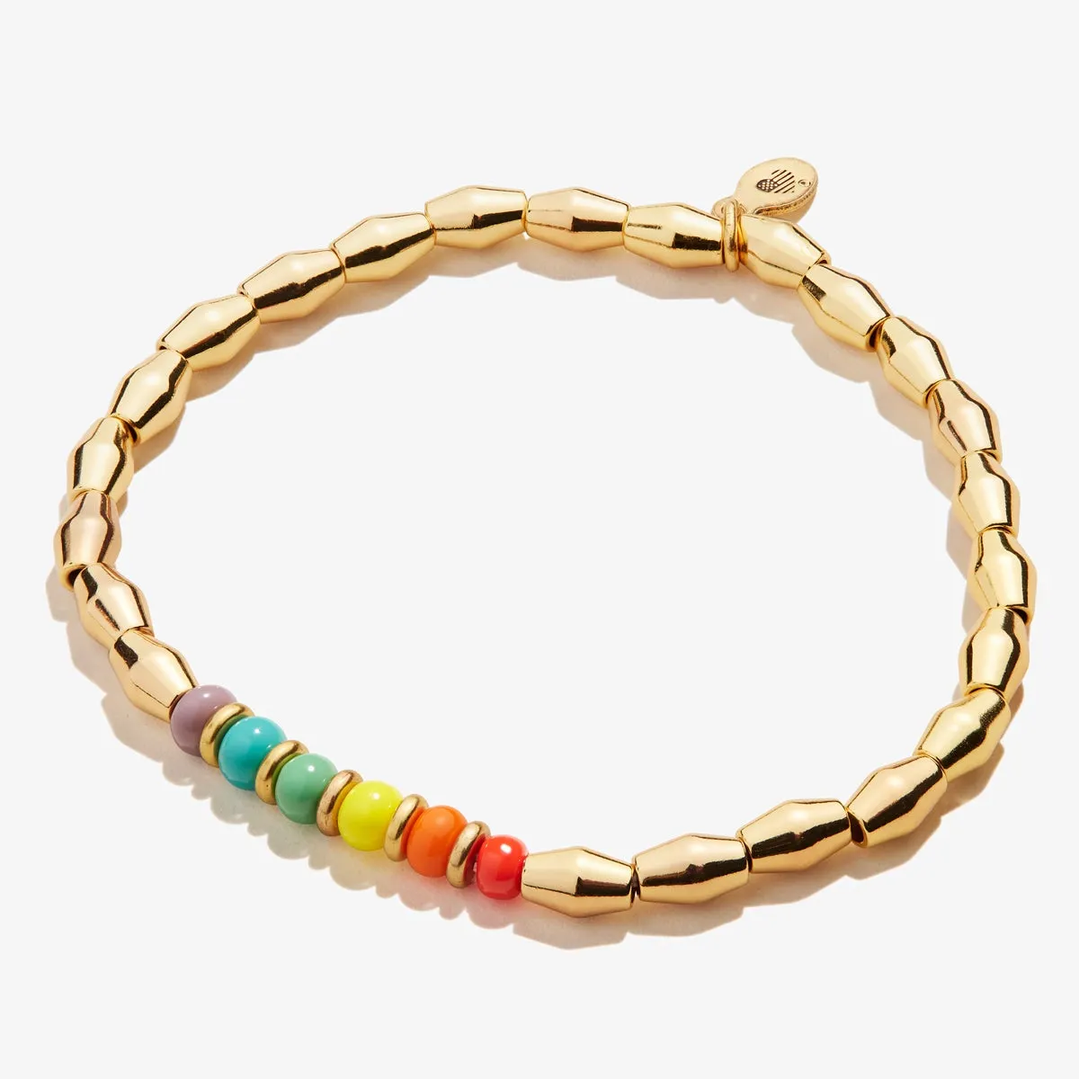 Rainbow Beaded Stretch Bracelet