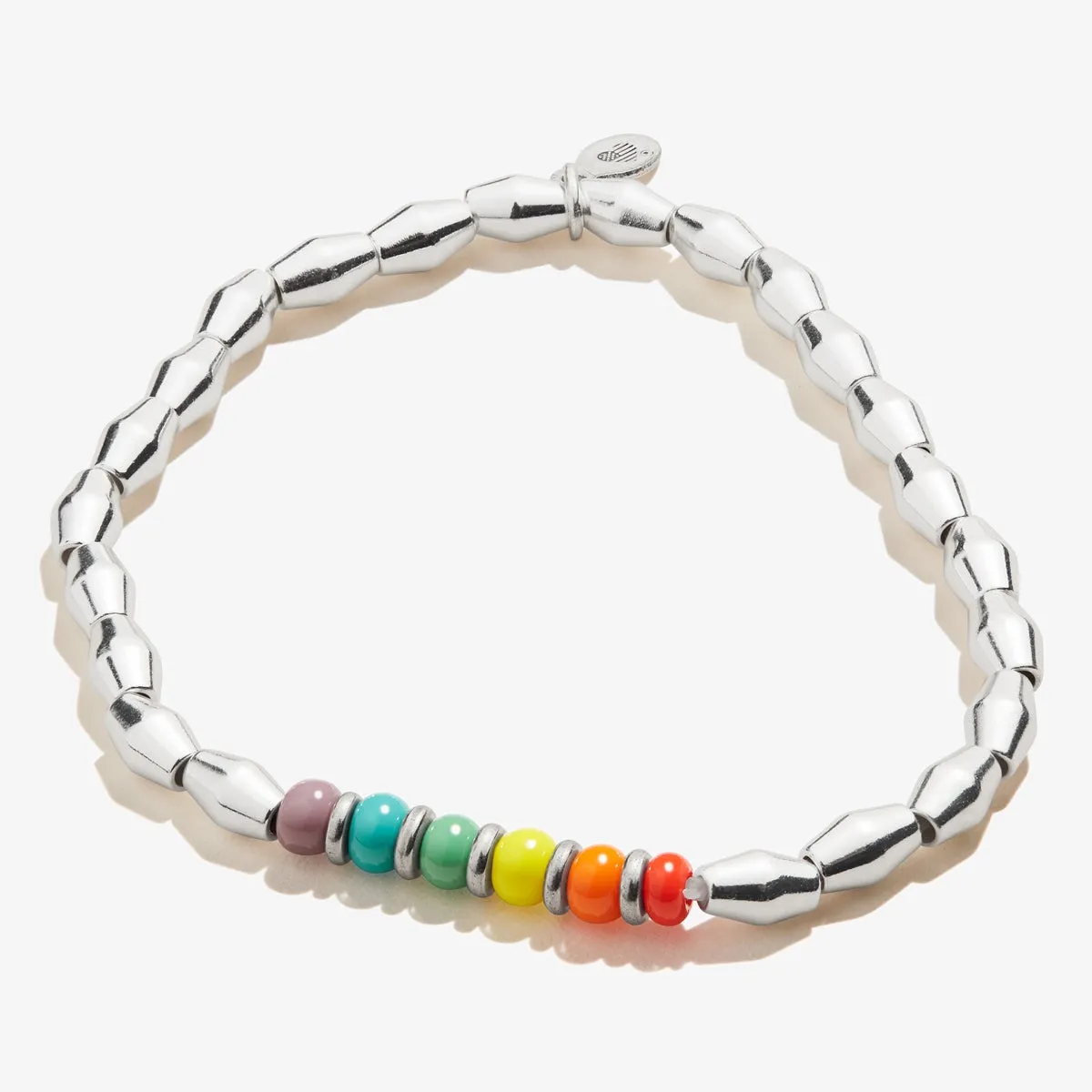 Rainbow Beaded Stretch Bracelet