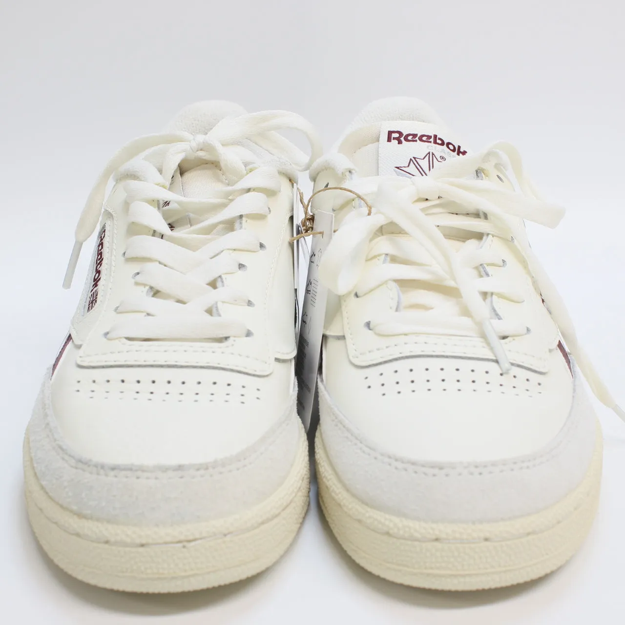 Reebok Club C Revenge Chalk Classic Maroon Pure Grey Uk Size 5