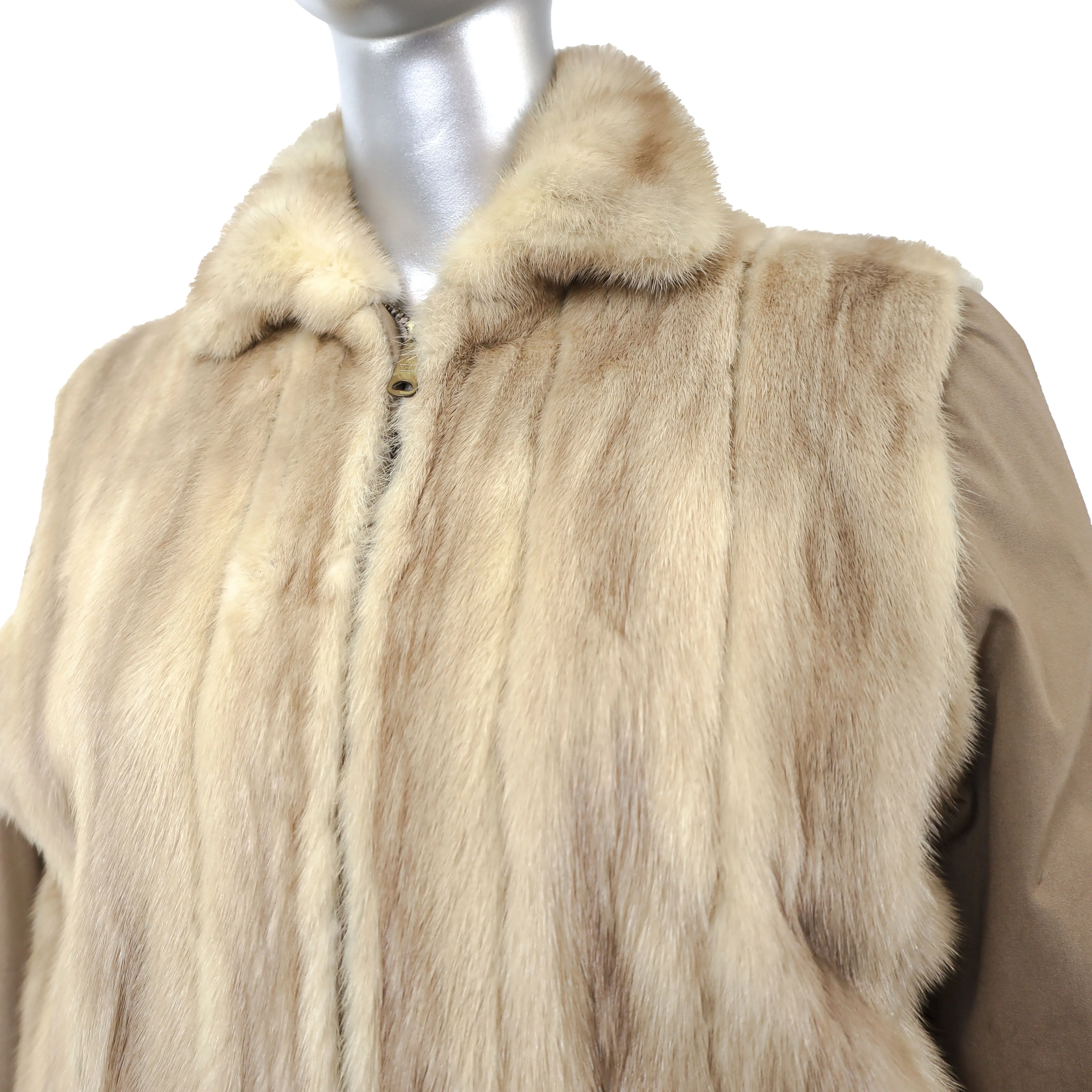 Reversible Autumn Haze Mink and Fabric Jacket- Size S