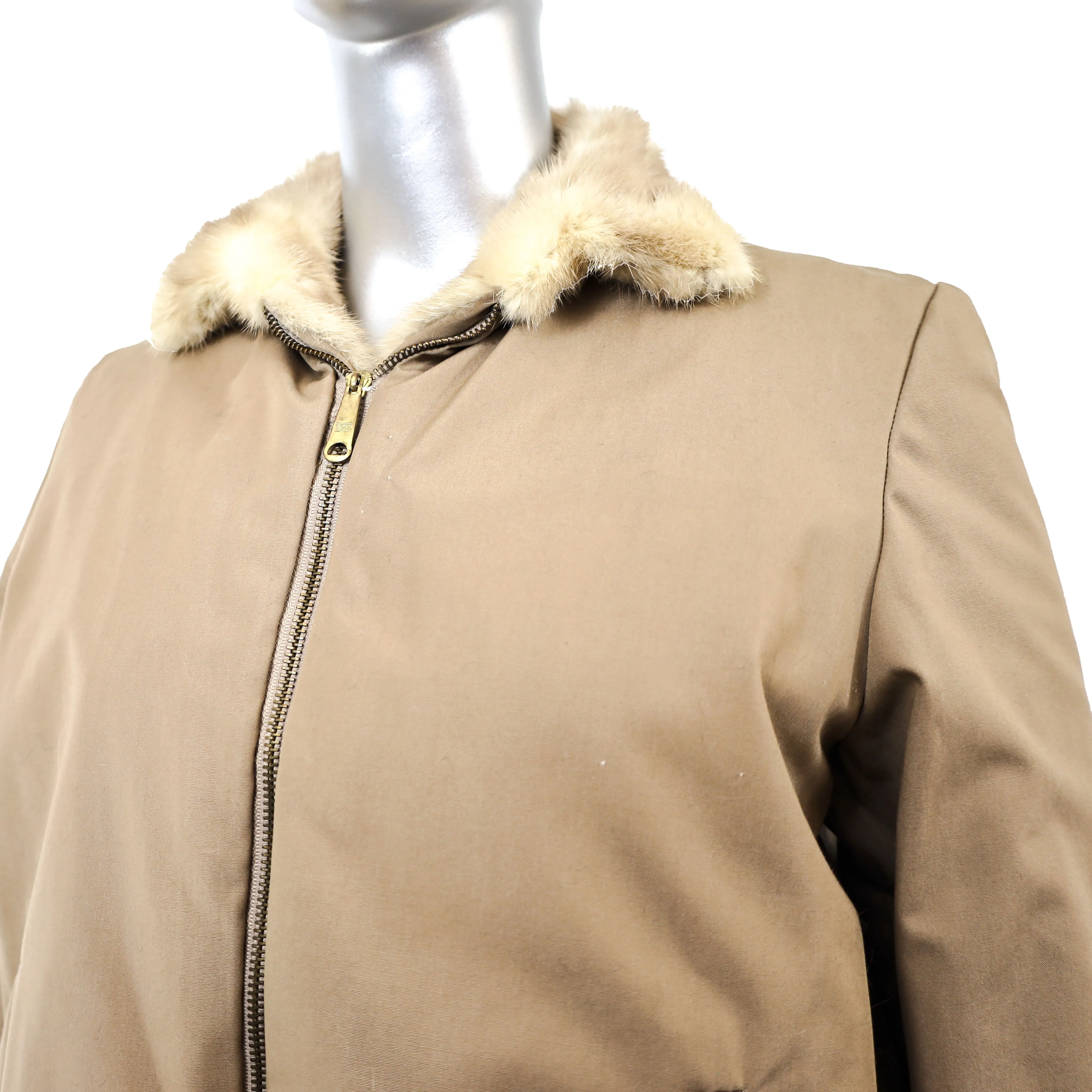 Reversible Autumn Haze Mink and Fabric Jacket- Size S