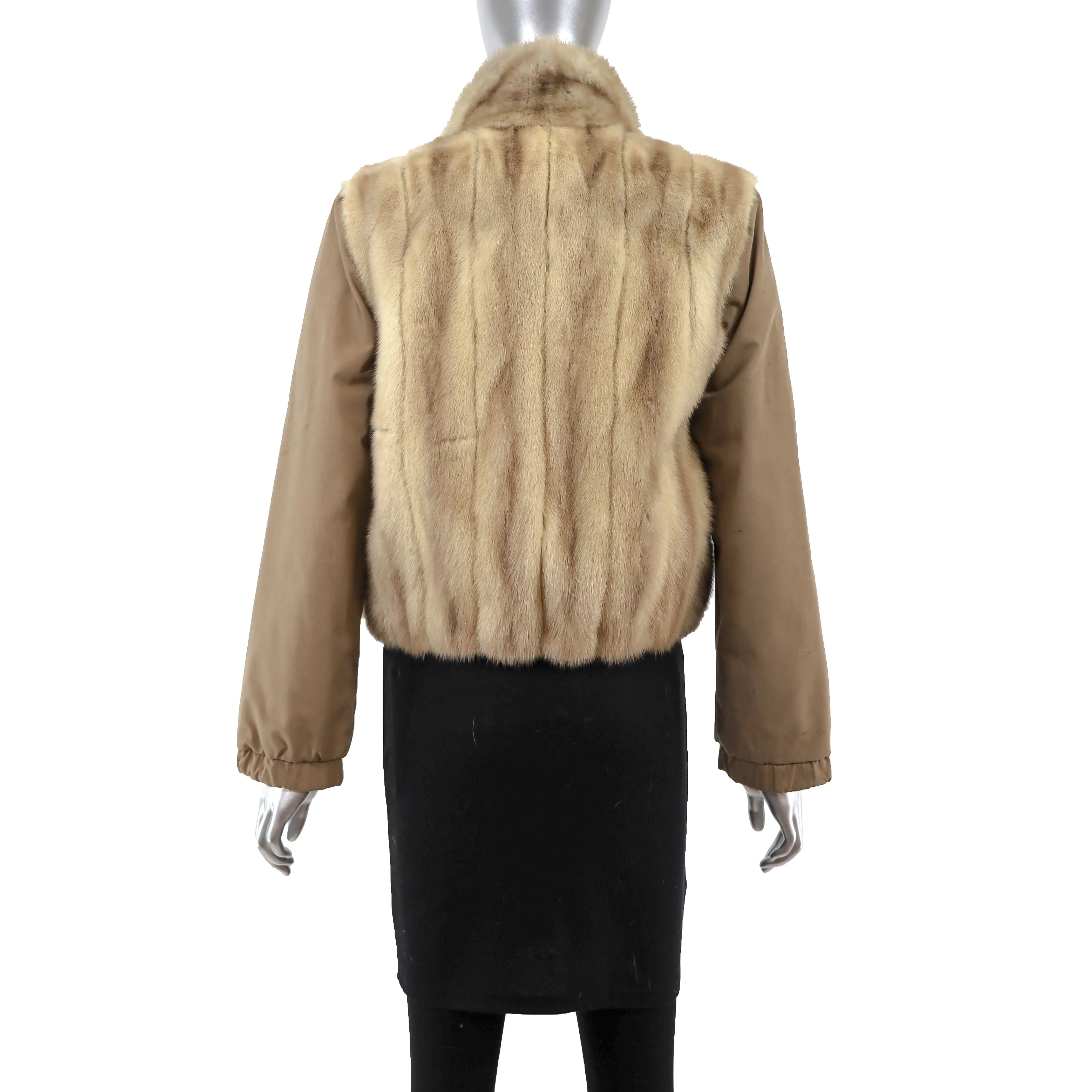 Reversible Autumn Haze Mink and Fabric Jacket- Size S