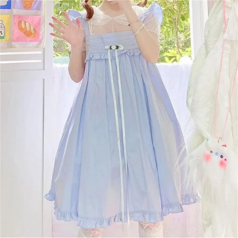 Rosie Pastel Kawaii Aesthetic Kawaii Princess Lolita Babydoll Summer Dress