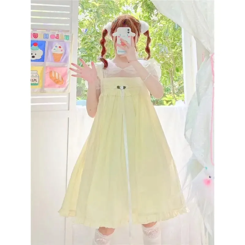 Rosie Pastel Kawaii Aesthetic Kawaii Princess Lolita Babydoll Summer Dress