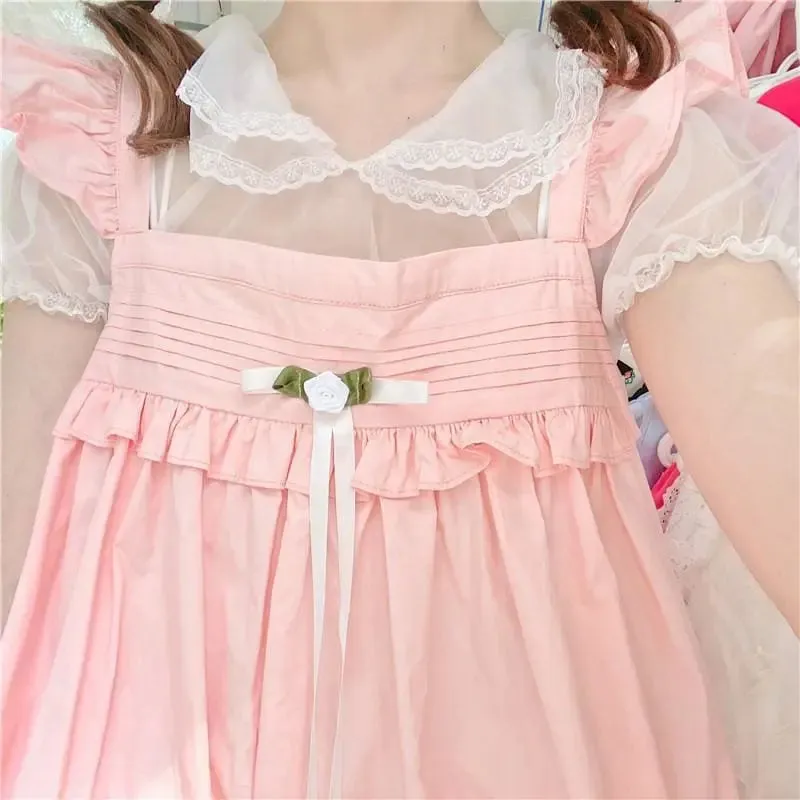 Rosie Pastel Kawaii Aesthetic Kawaii Princess Lolita Babydoll Summer Dress