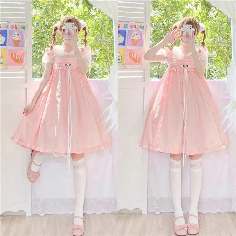 Rosie Pastel Kawaii Aesthetic Kawaii Princess Lolita Babydoll Summer Dress