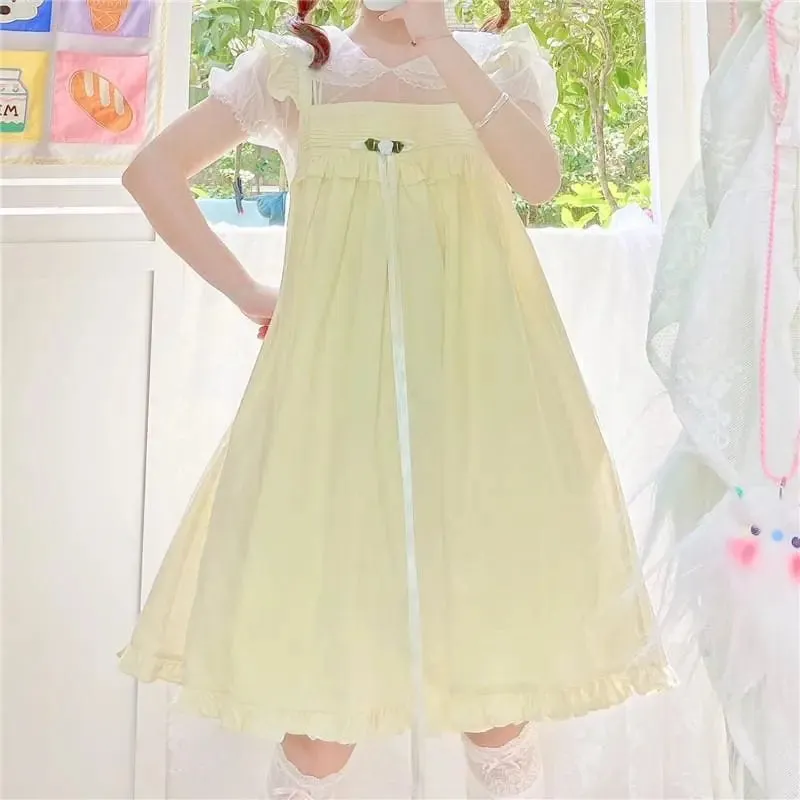 Rosie Pastel Kawaii Aesthetic Kawaii Princess Lolita Babydoll Summer Dress