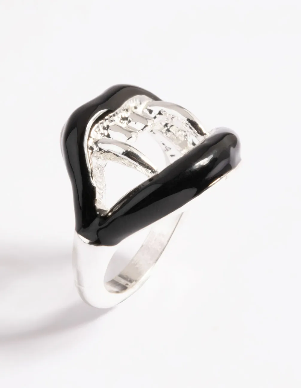 Silver Bite Me Ring