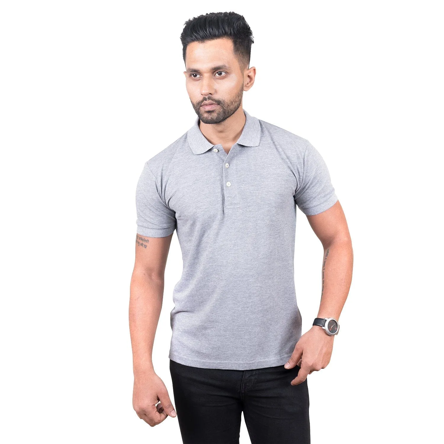 Solid Polo | Grey