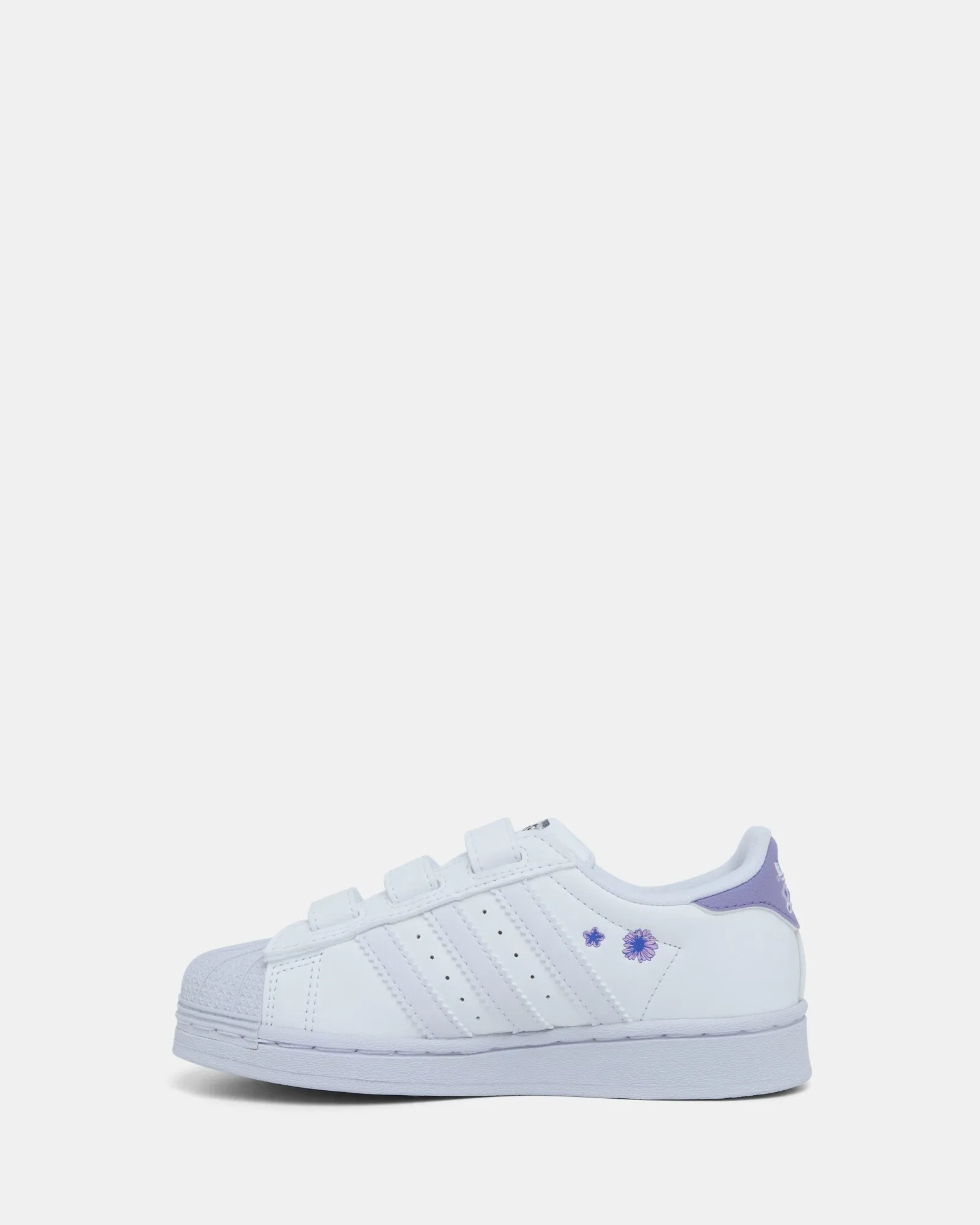 Superstar Flower Self-Fastening Pre-School White/Lilac Bliss