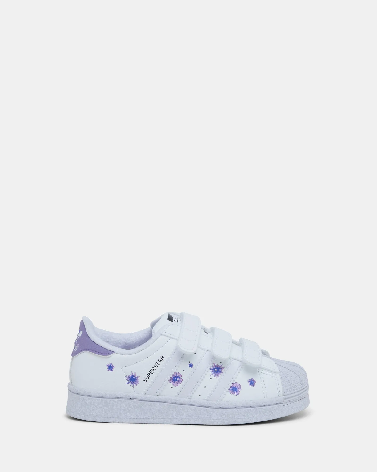 Superstar Flower Self-Fastening Pre-School White/Lilac Bliss