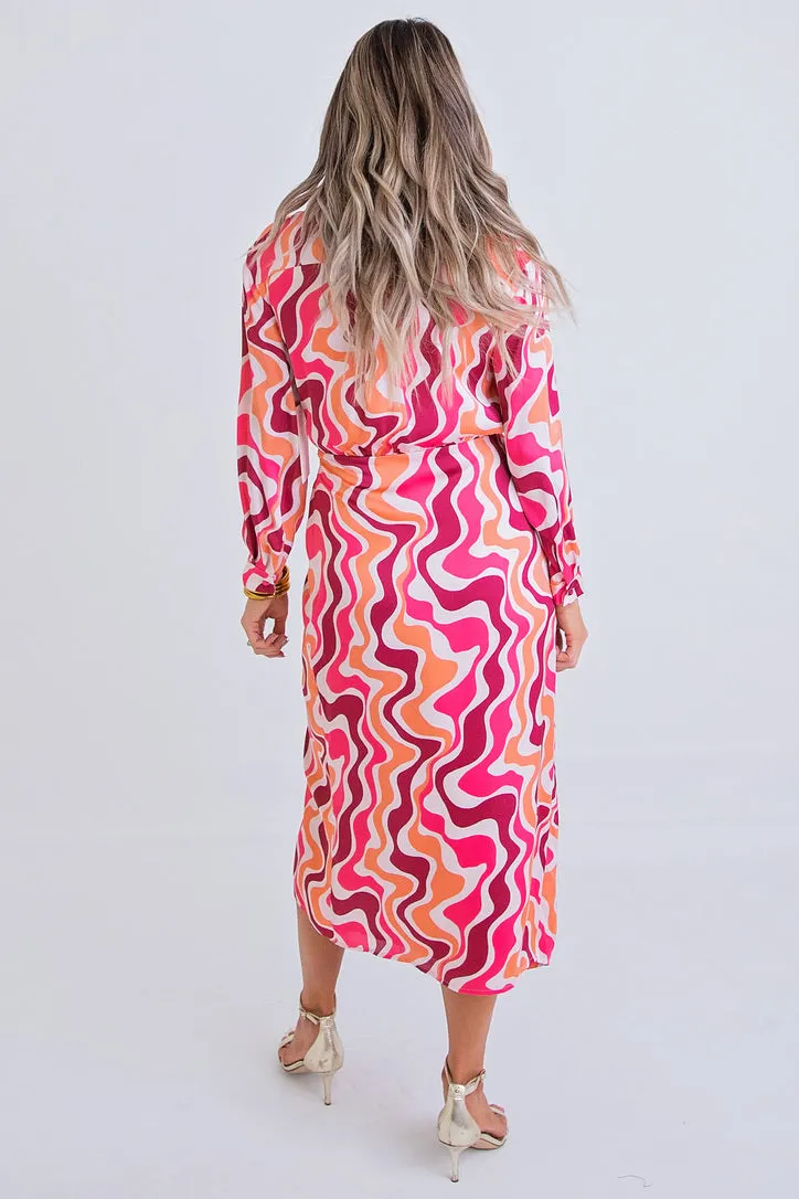 Swirl Wrap Maxi Dress