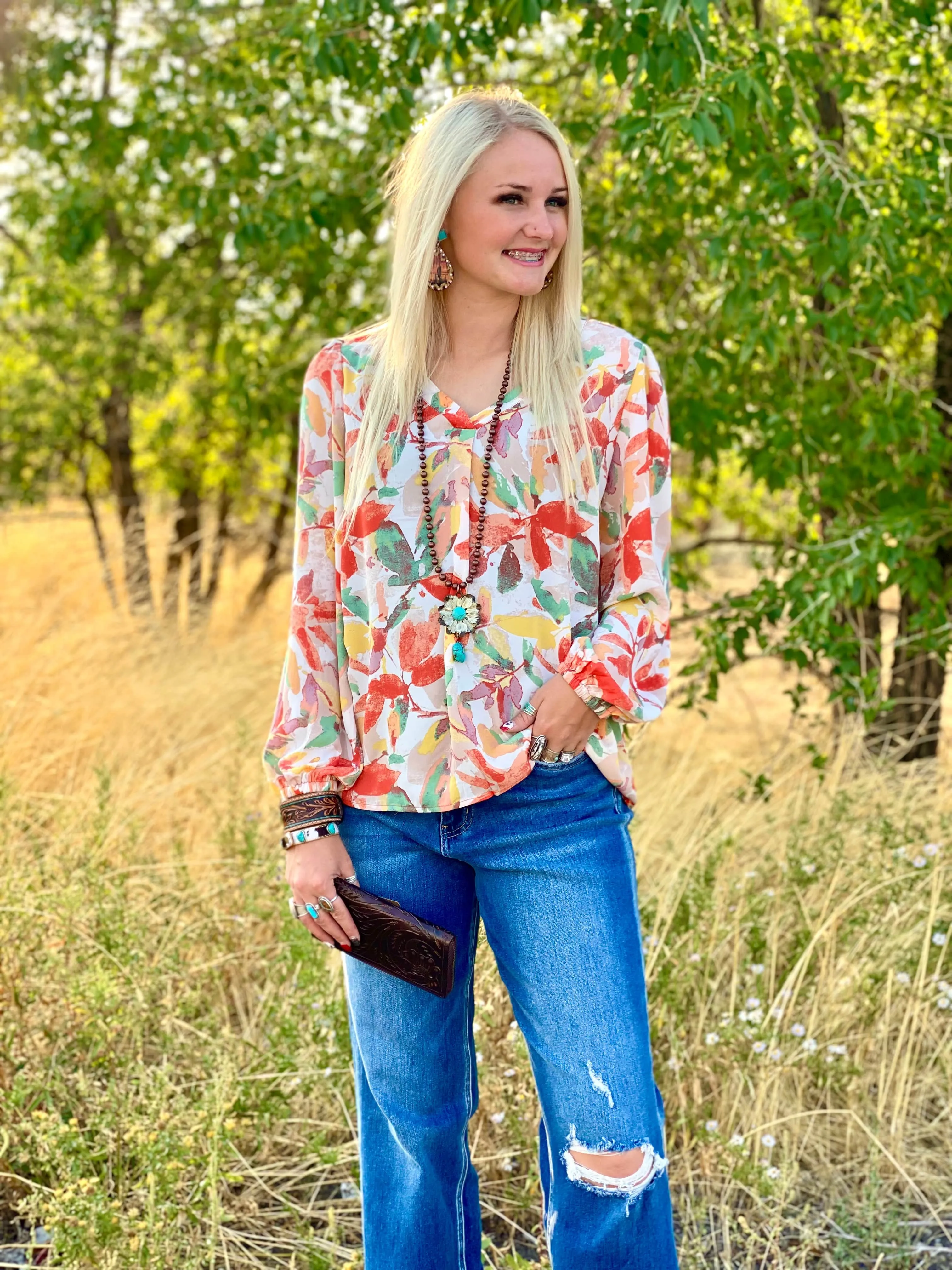 The La Mesa Spring Floral Top