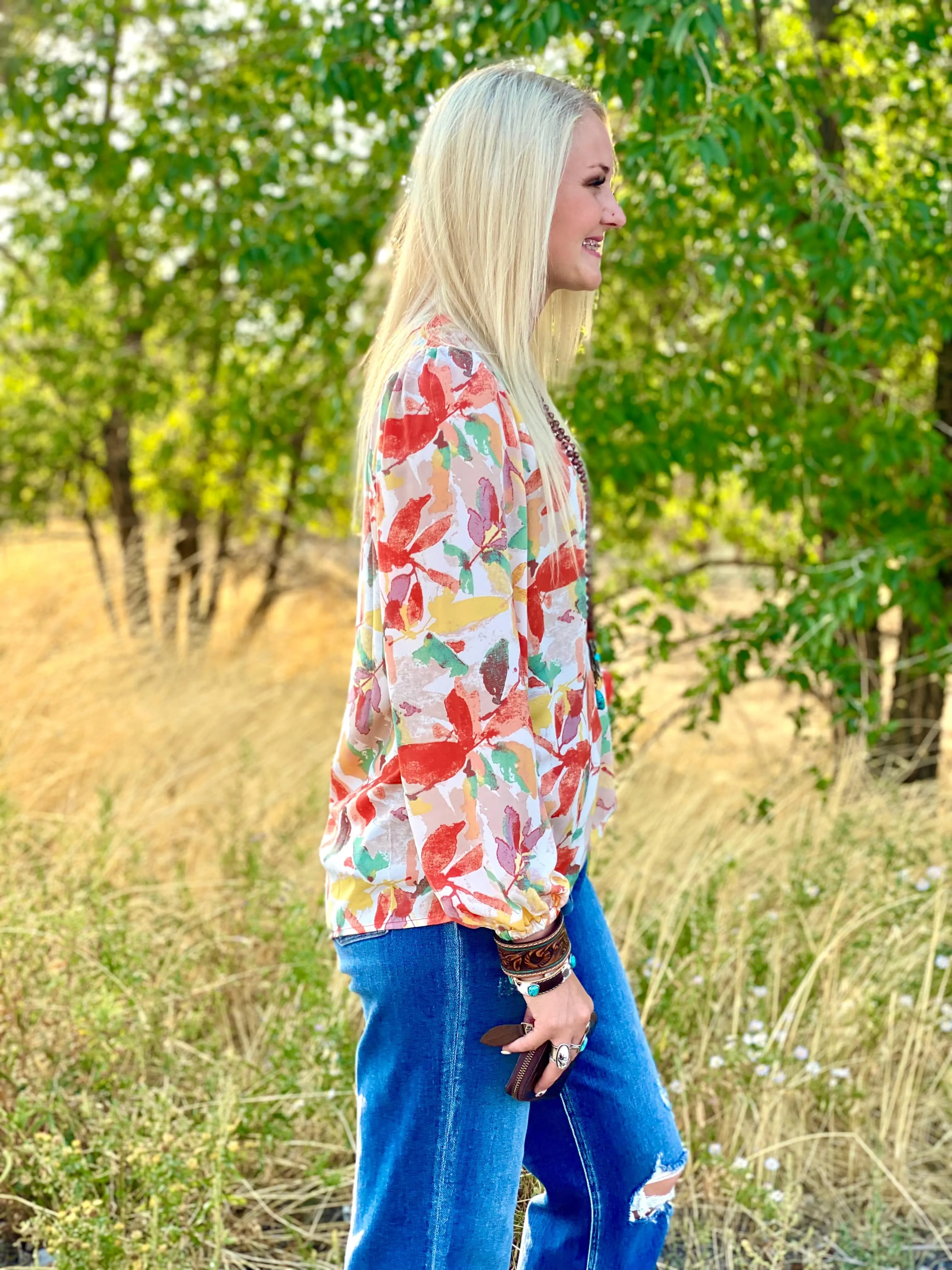 The La Mesa Spring Floral Top