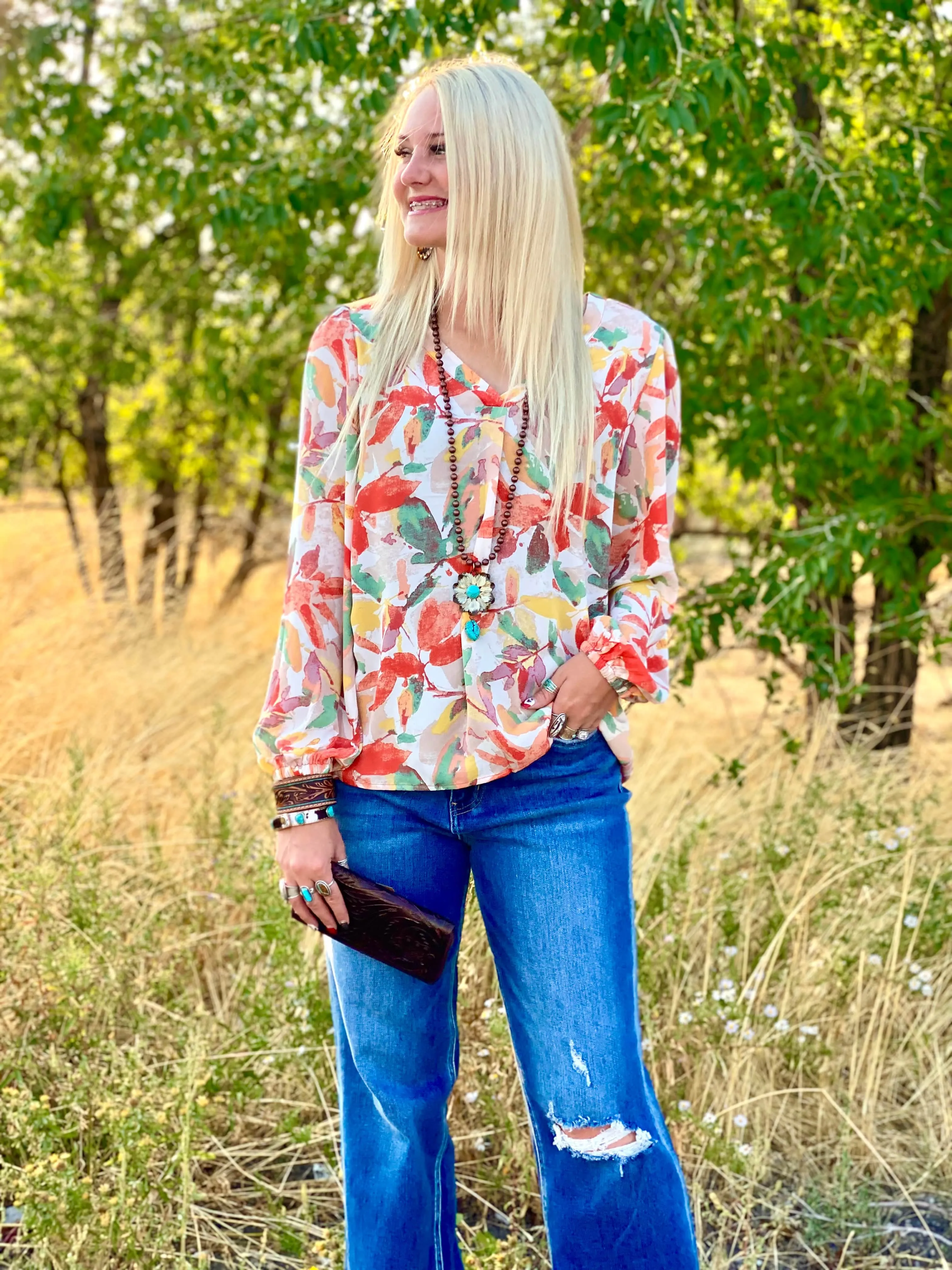 The La Mesa Spring Floral Top