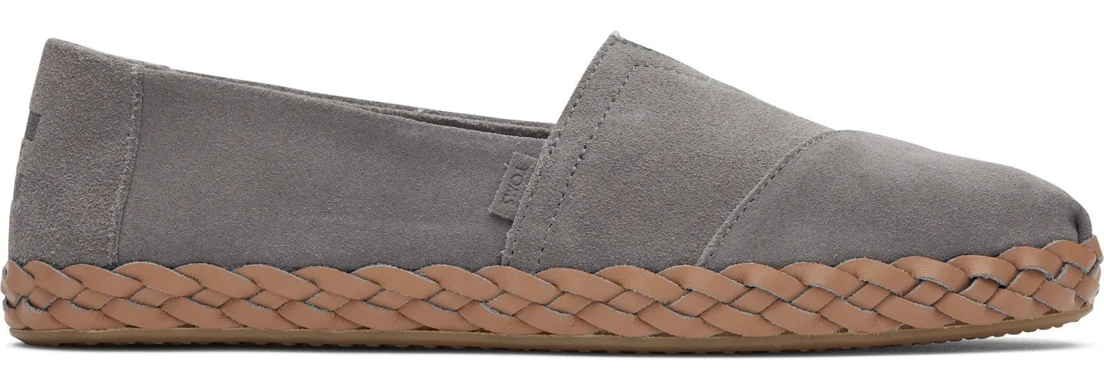 TOMS Alpargata Leather Wrap Womens Slip On Shoe