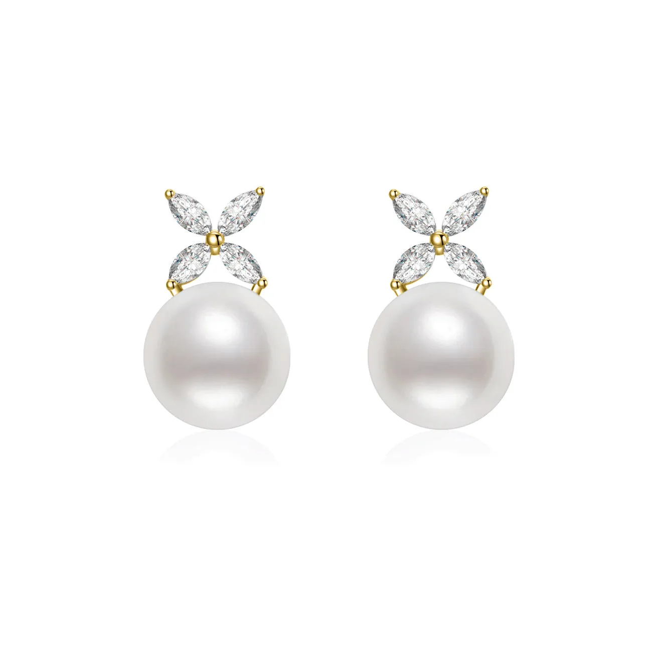 Top Grade Freshwater Pearl Earrings WE00620 | EVERLEAF