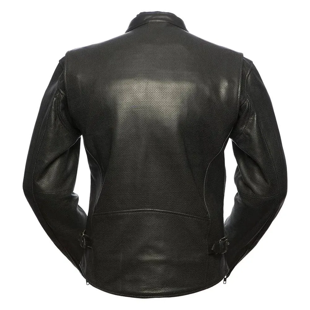 Turbine - Motorcycle Perforated Leather Jacket