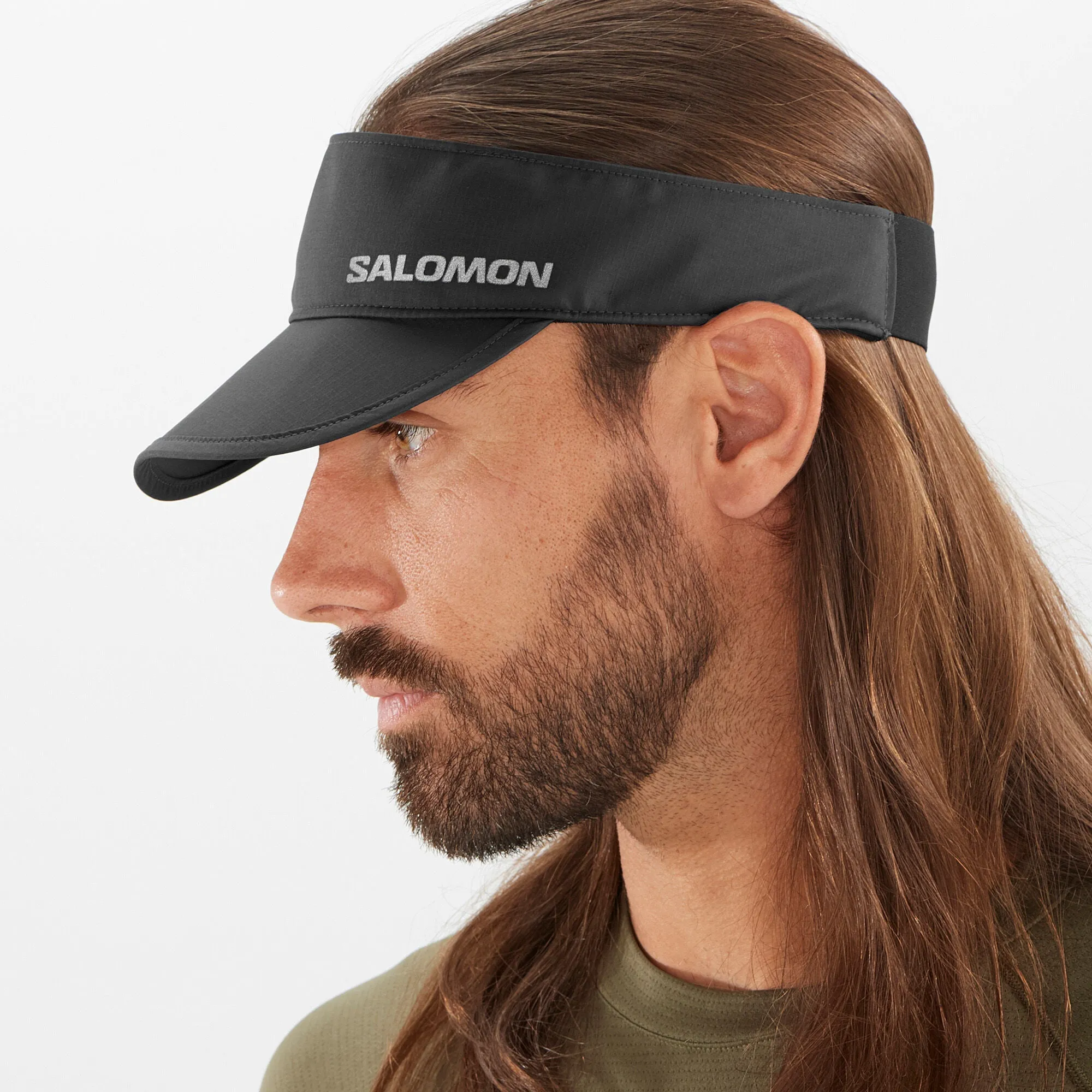 Unisex Salomon Cross Visor Deep Black (one size)