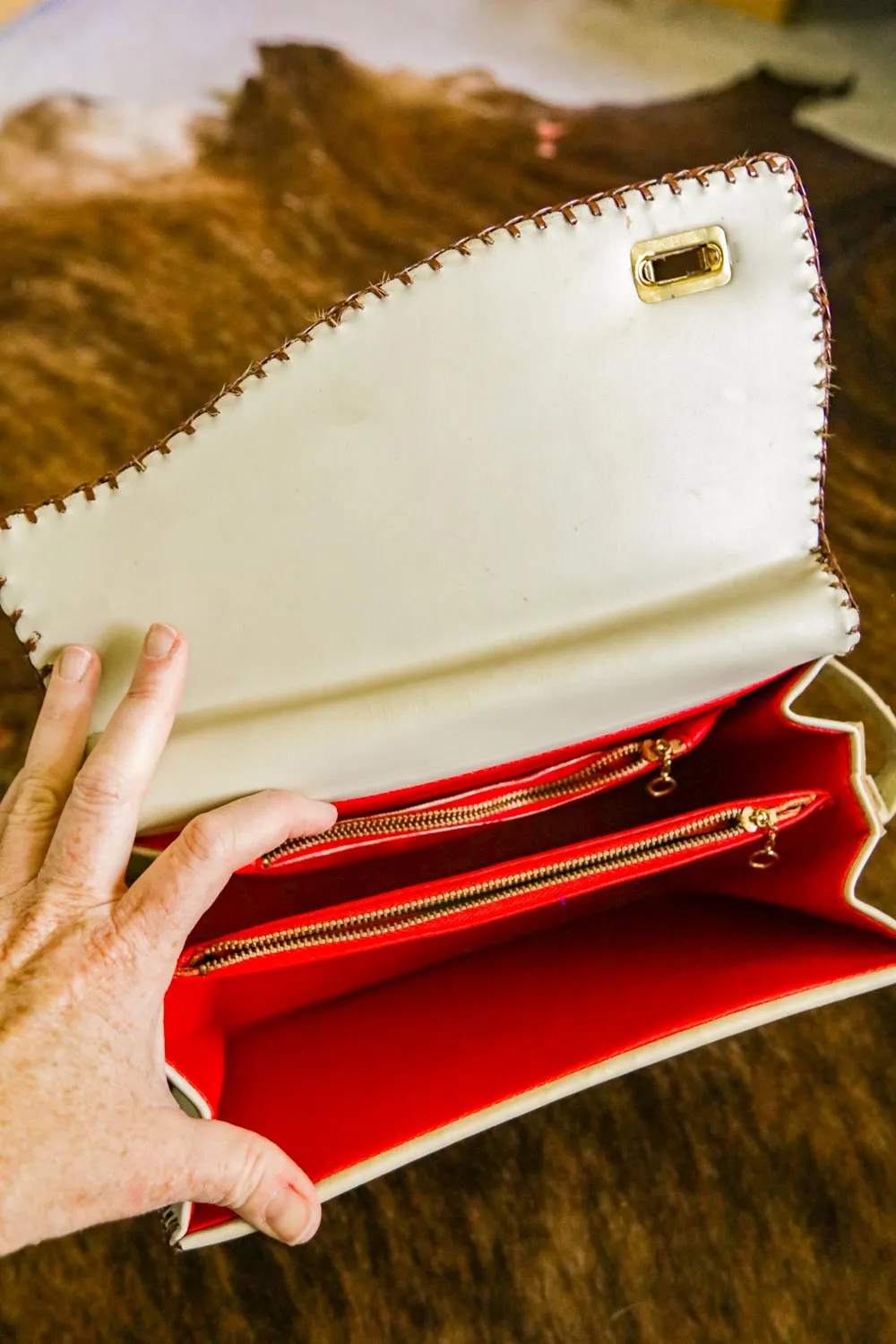 Vintage Cowhide Purse